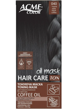 Тонувальна маска для волосся Acme Color Рябина Mask 040 Чорна Кава, 30 мл